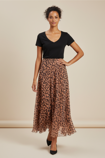 Longue Jupe Leopard