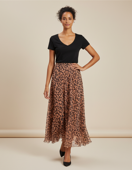 Longue Jupe Leopard
