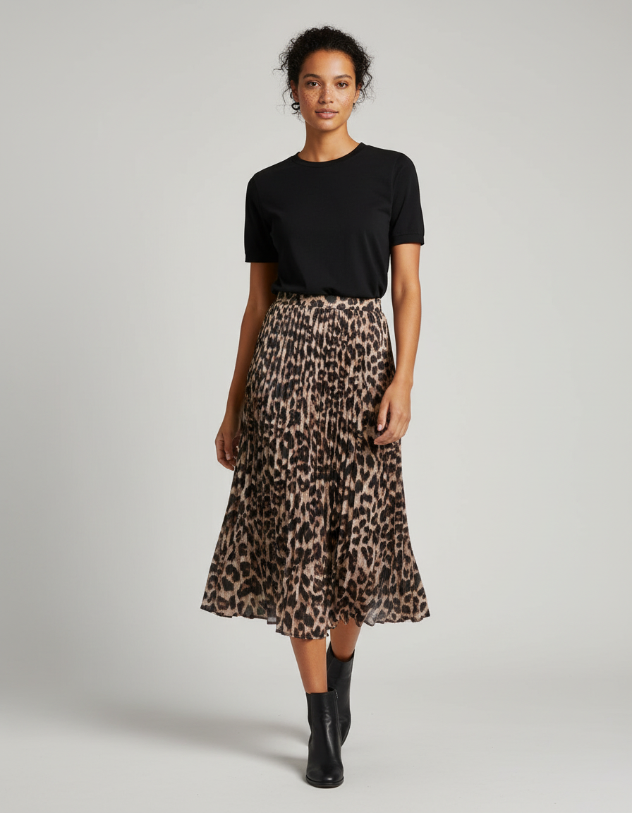 Jupe Voile Leopard