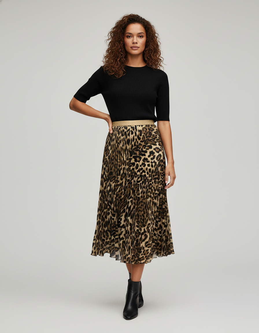 Jupe Leopard Voile