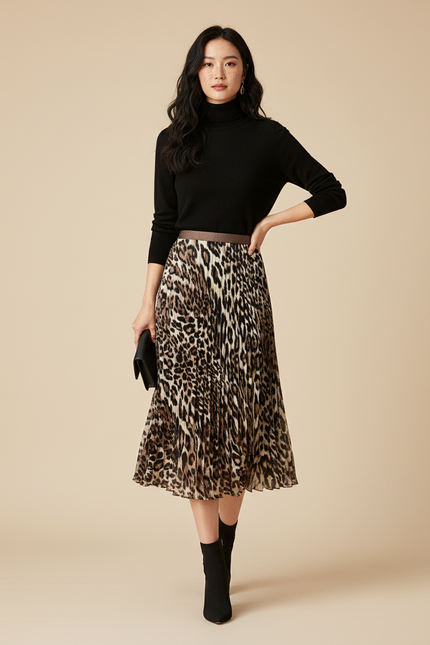 Jupe Leopard Taille Elastique