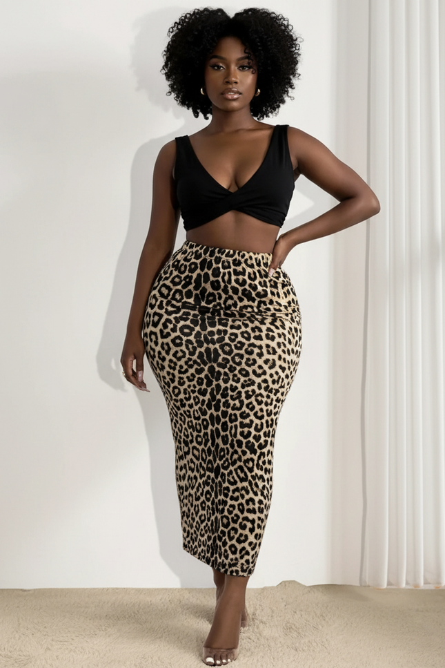 Jupe Moulante Leopard