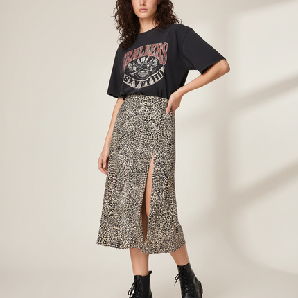 Collection image for: Jupe Leopard Fendue