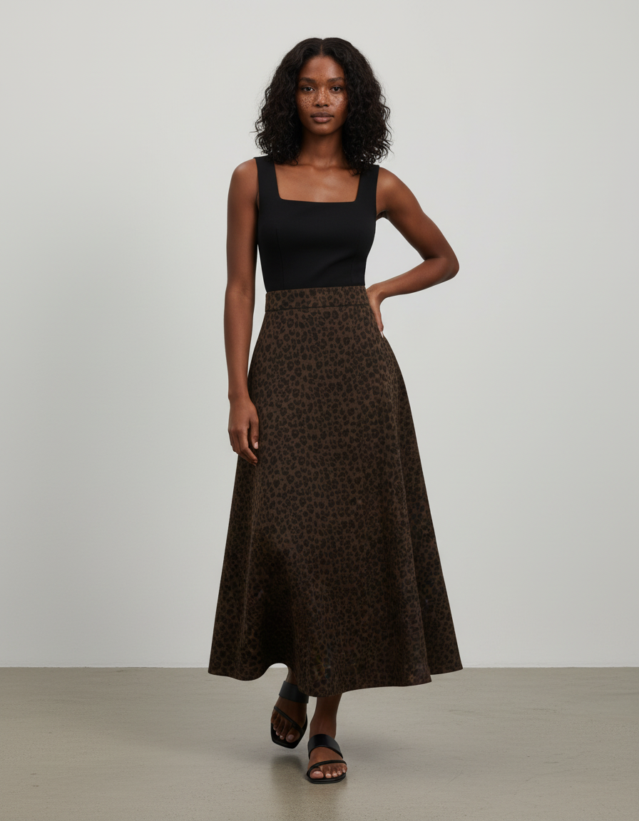 Jupe Patineuse Leopard