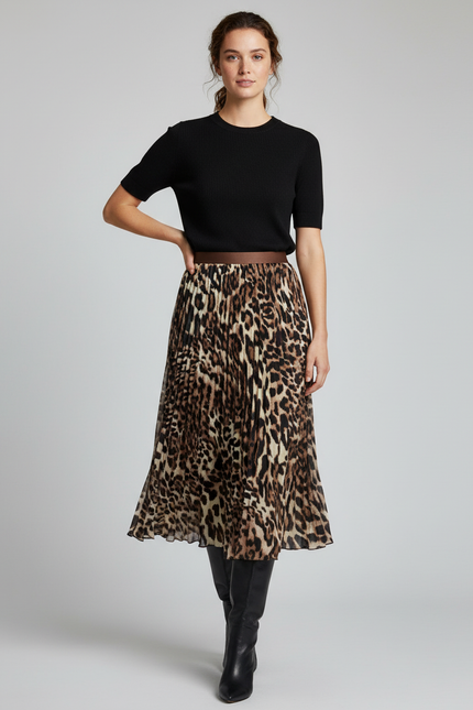 Jupe Imprime Leopard