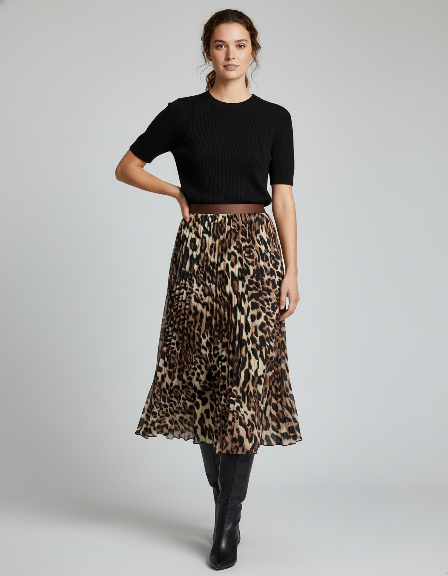 Jupe Imprime Leopard