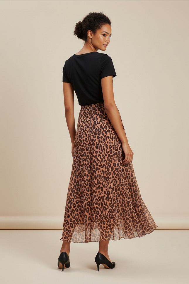 Longue Jupe Leopard