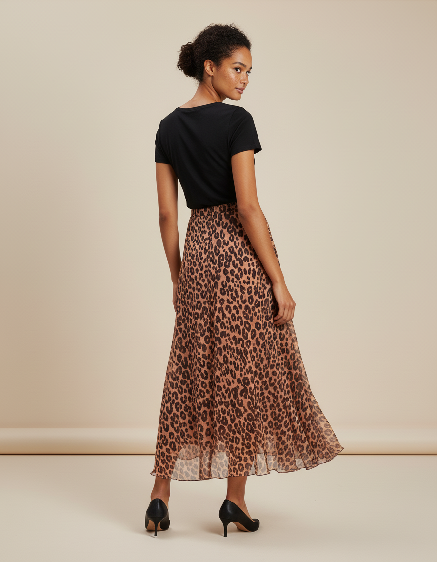 Longue Jupe Leopard