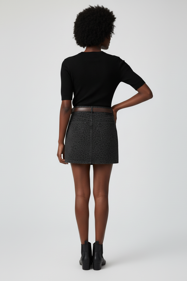 Jupe Leopard En Jean