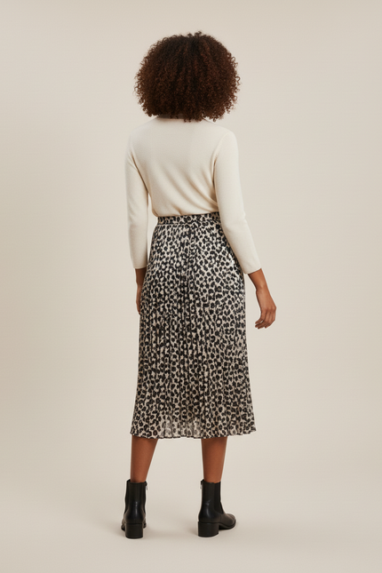 Jupe Longue Fluide Leopard