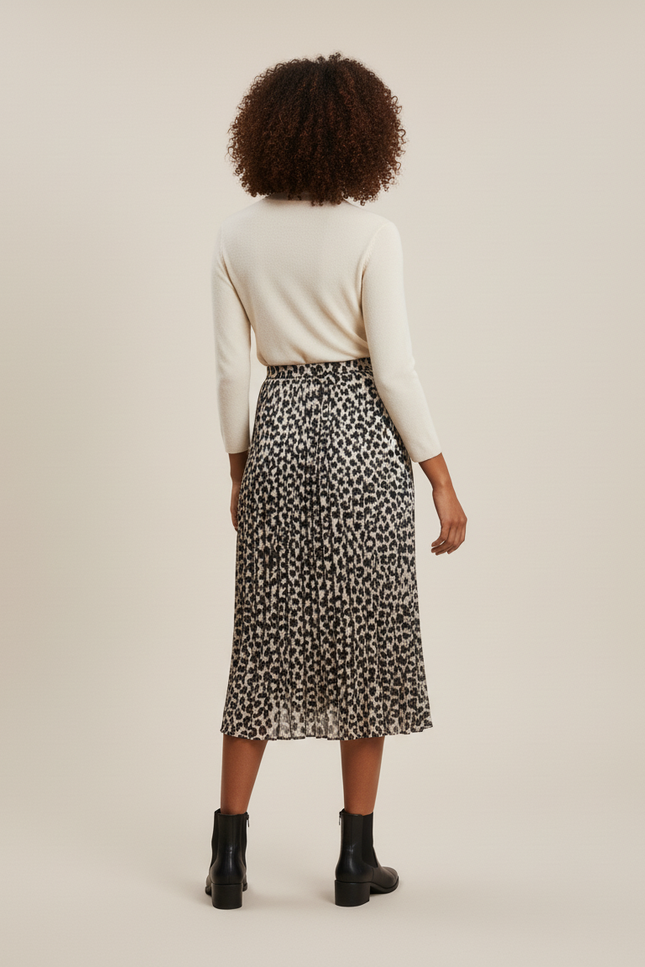 Jupe Longue Fluide Leopard