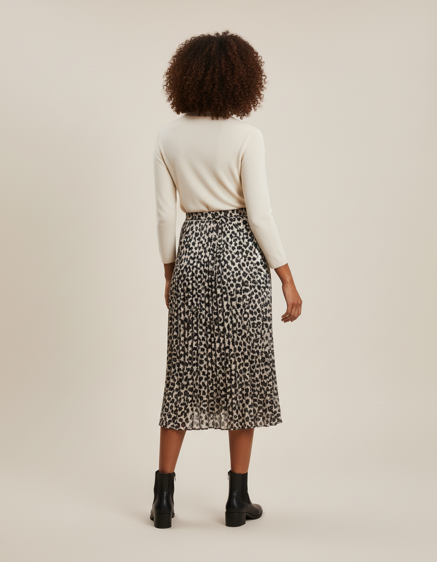 Jupe Longue Fluide Leopard