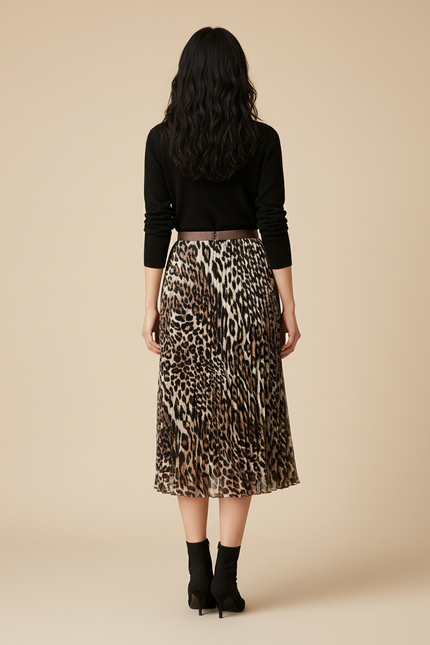 Jupe Leopard Taille Elastique