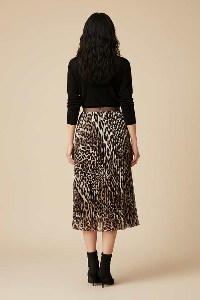 Jupe Leopard Taille Elastique
