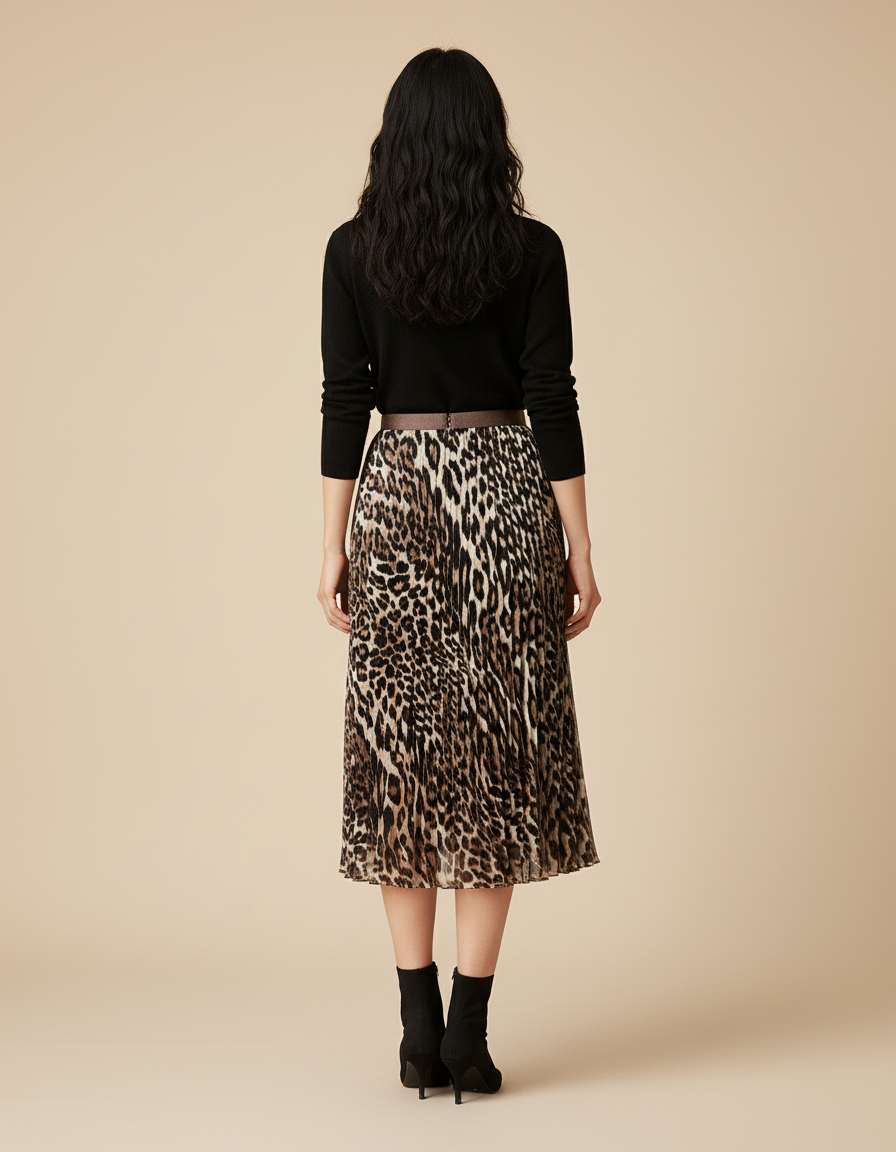 Jupe Leopard Taille Elastique