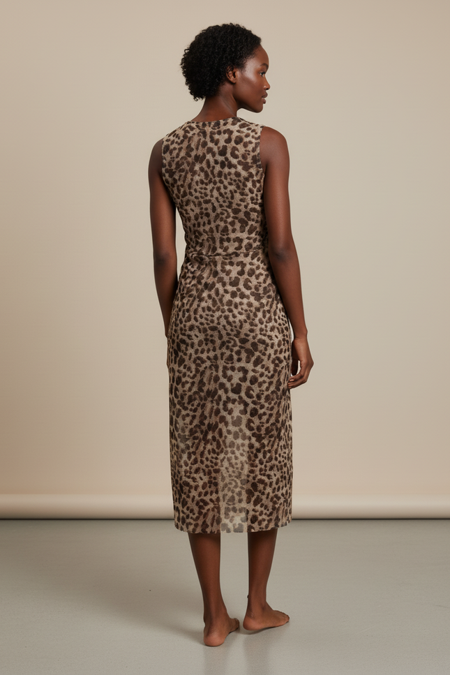 Jupe Léopard Tulle Fluide Chic