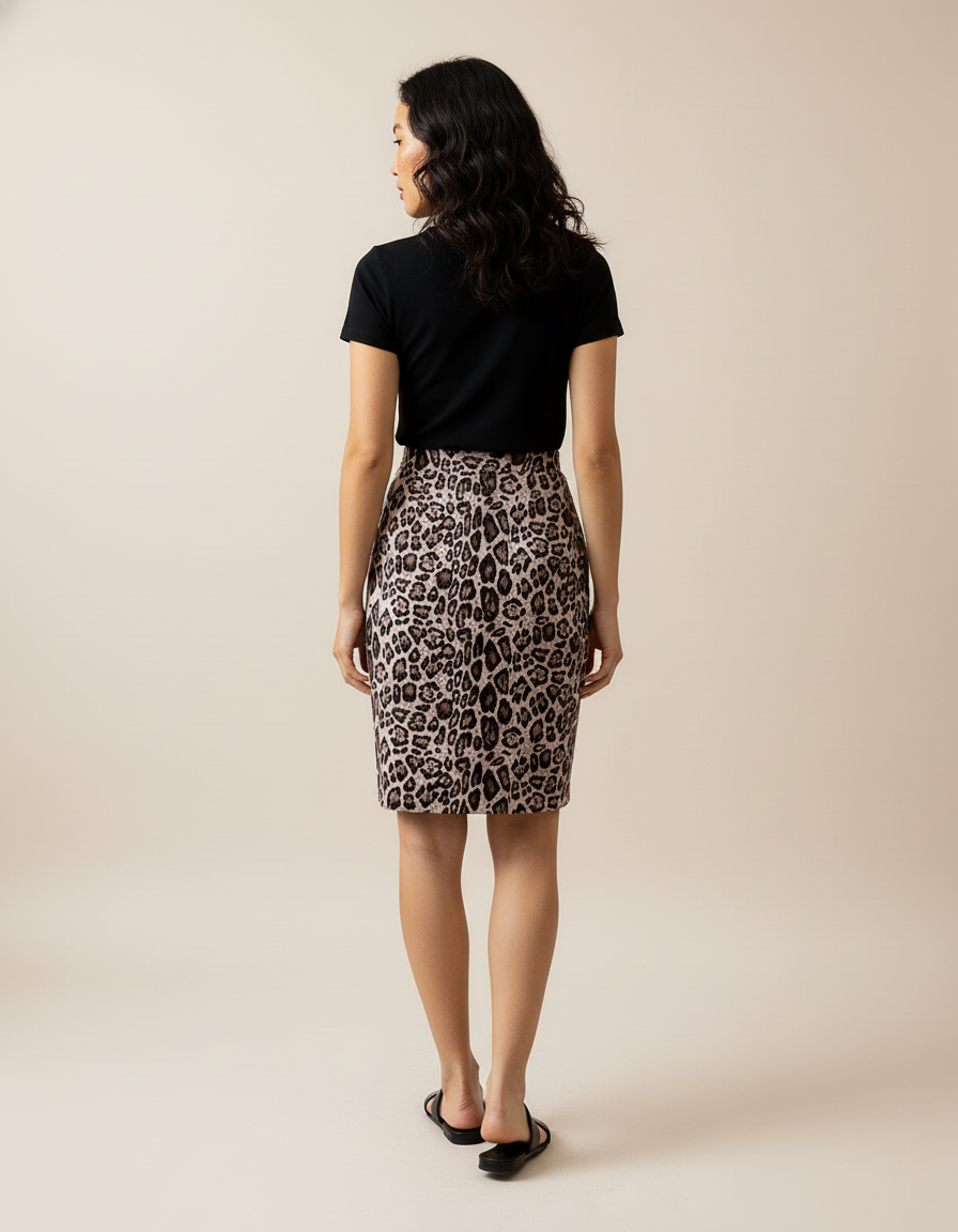 Jupe Courte Leopard Femme