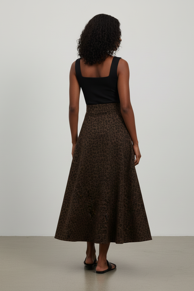 Jupe Patineuse Leopard