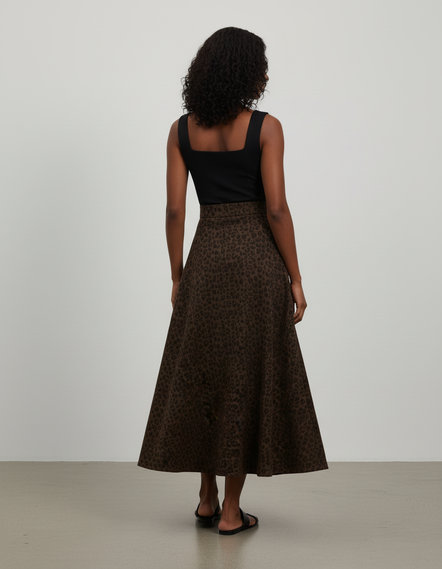 Jupe Patineuse Leopard