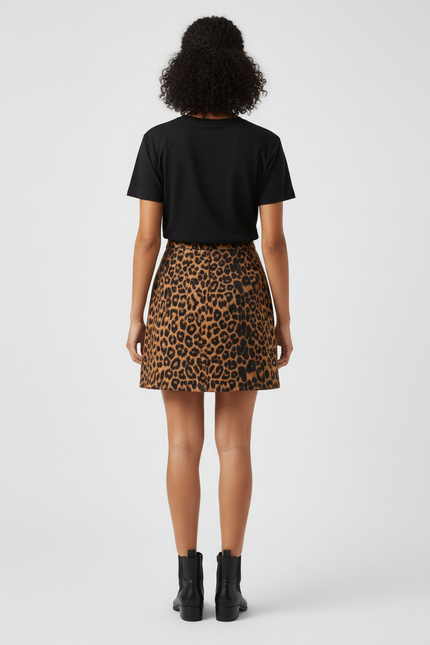 Jupe Leopard Femme Courte