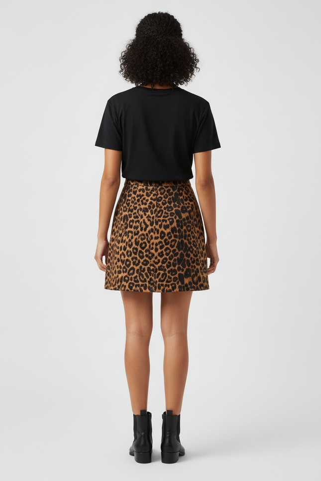Jupe Leopard Femme Courte