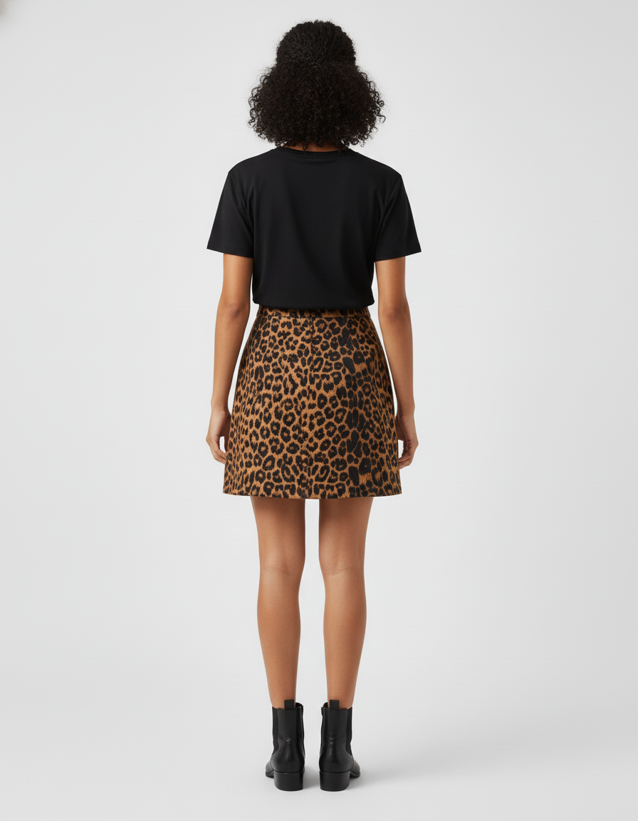 Jupe Leopard Femme Courte