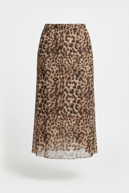Jupe Léopard Tulle Fluide Chic