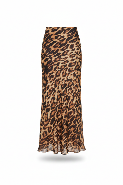 Jupe Droite Leopard
