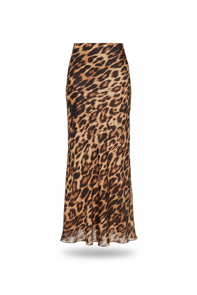 Jupe Droite Leopard