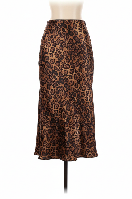 Jupe Léopard Fluide Midi Chic Quotidienne