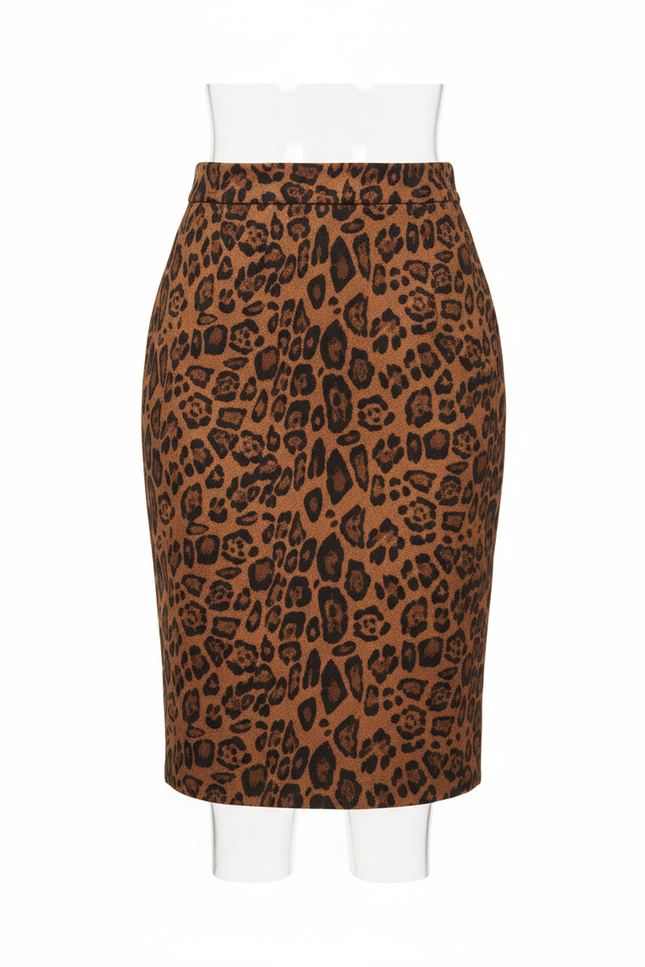 Jupe Crayon Leopard