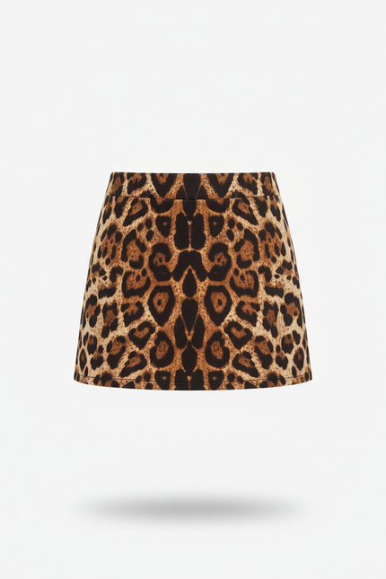 Jupe Léopard Mini Moulante Chic
