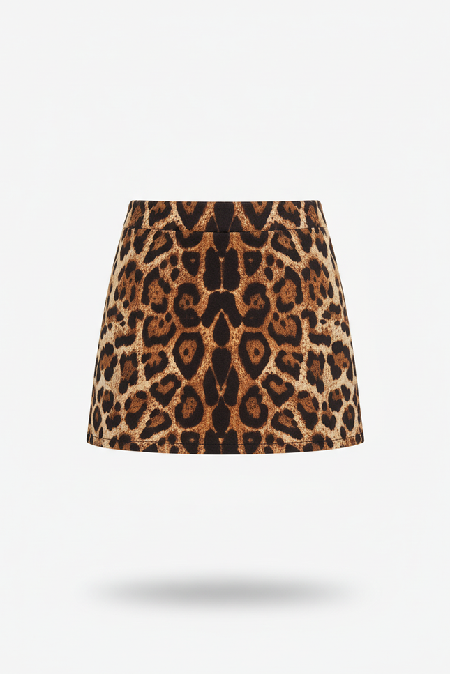 Jupe Léopard Mini Moulante Chic