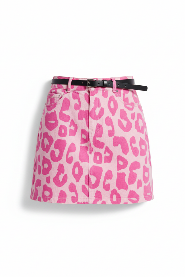 Jupe Léopard Rose Mini Chic