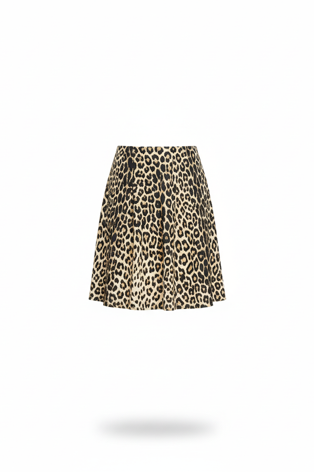 Jupe Léopard Évasée Chic