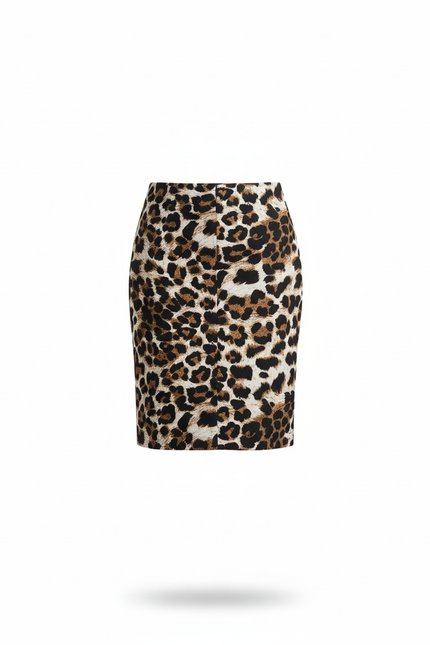 Jupe Léopard Coupe Crayon Chic