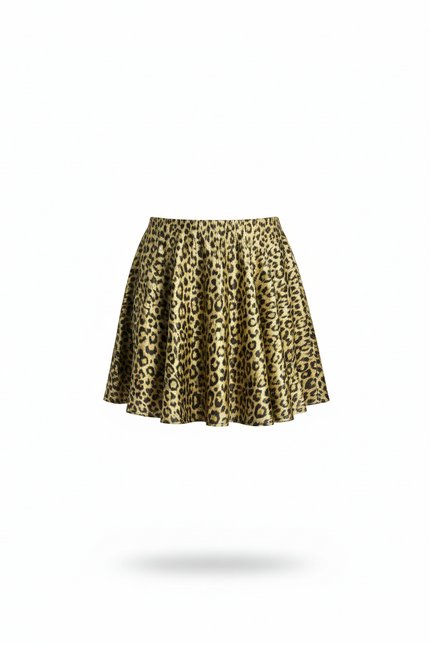 Jupe Léopard Mini Plissée Chic