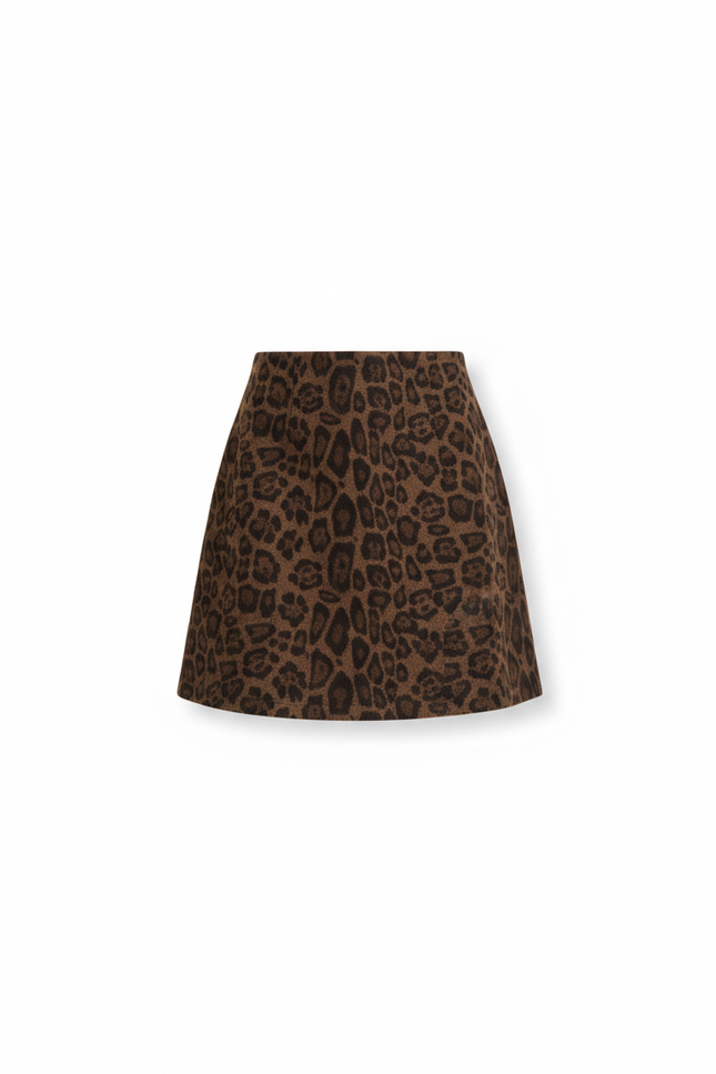 Jupe Trapeze Leopard