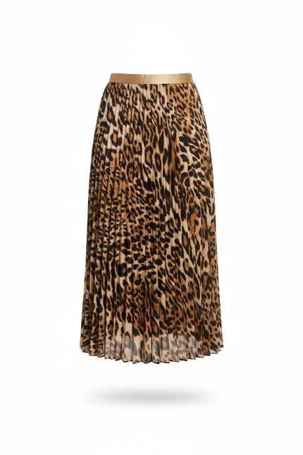 Jupe Mi Longue Leopard
