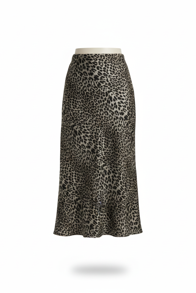 Jupe Longue Leopard Fendue