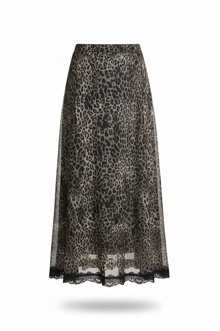 Jupe Leopard Dentelle