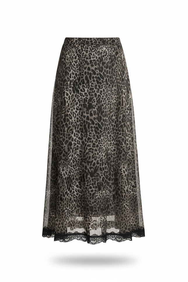 Jupe Leopard Dentelle
