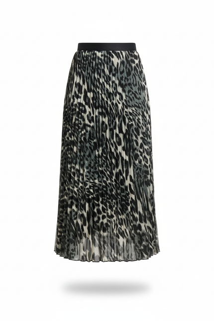 Jupe Leopard Grise