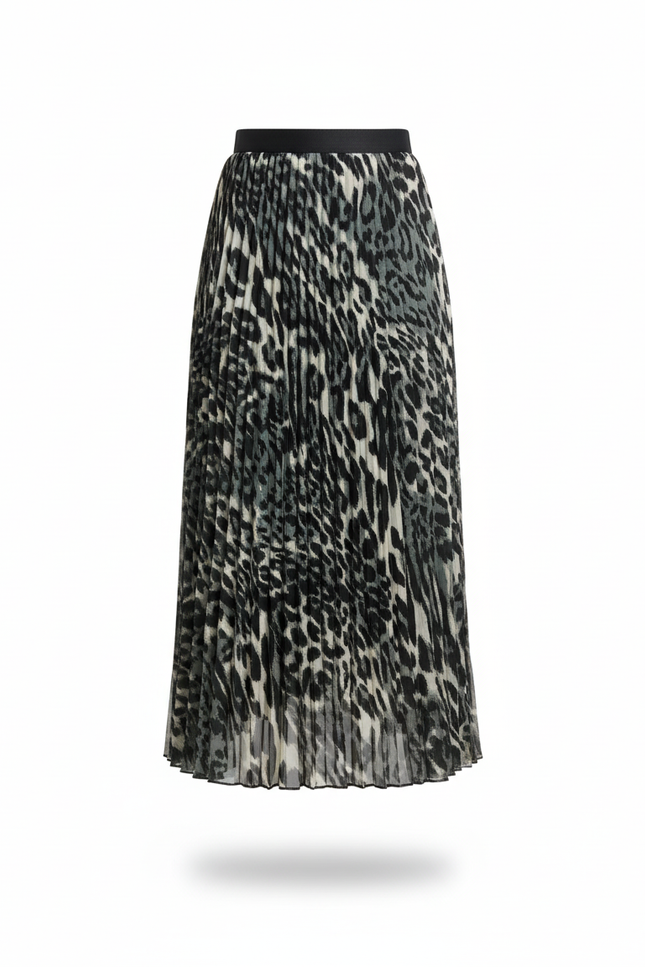 Jupe Leopard Grise