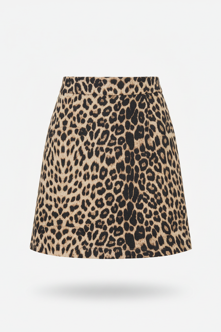Mini Jupe Leopard Femme