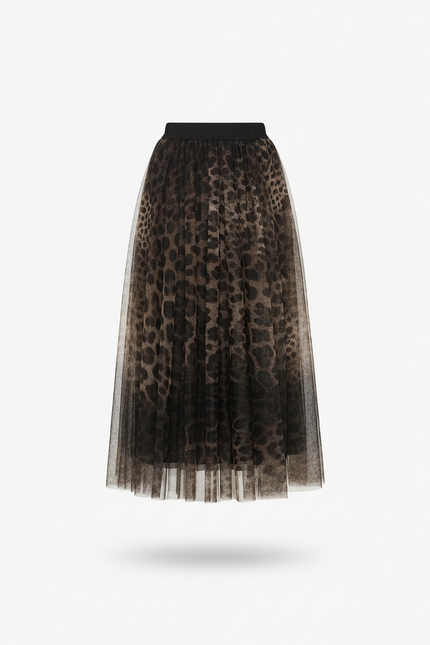 Jupe Tulle Leopard Femme