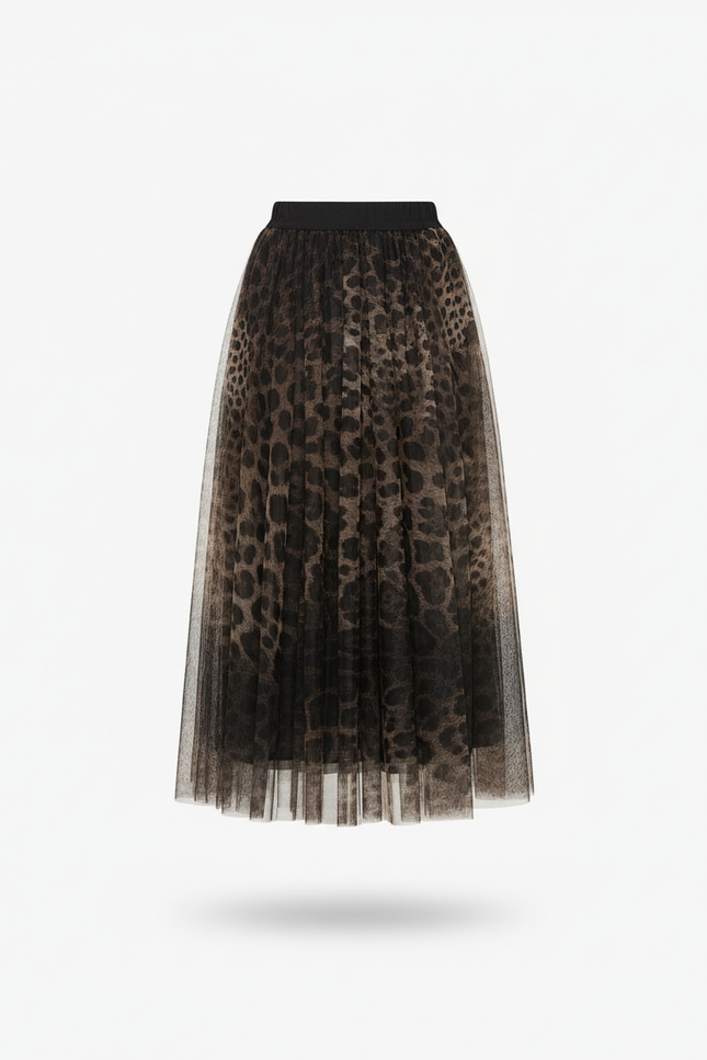 Jupe Tulle Leopard Femme