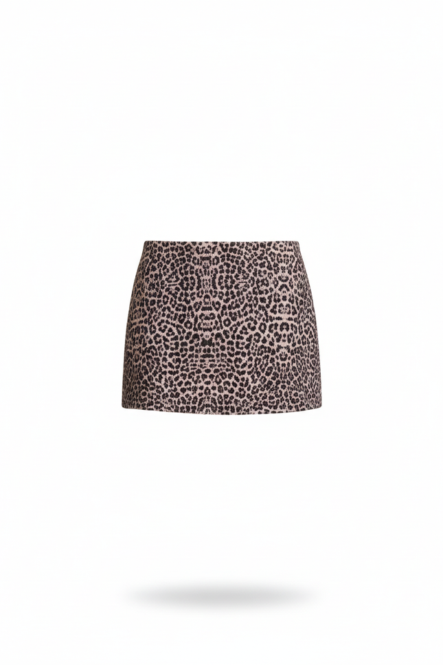 Jupe Short Leopard Femme