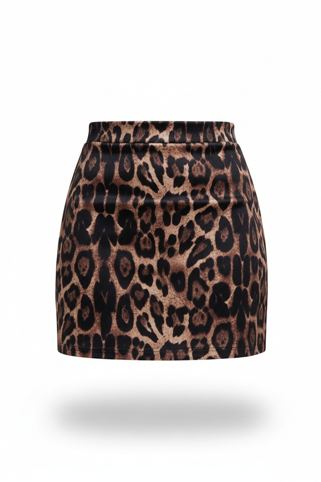 Jupe Velours Leopard