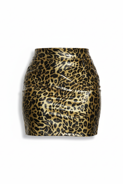 Jupe Léopard Brillante Mini Chic